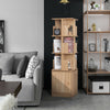 Bookcase Storage Cabinet Display Shelving Unit 360° Swive Organizer Racks Home