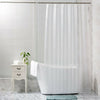 180*180cm 3D Bath Shower Curtain Clear Plastic Diamond Cube Thick PEVA 12 Hooks