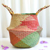 Wovens Seagrass Belly Basket Plant Flower Storage Straw Pot Home Garden Decors