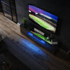 Black 180cm High Gloss TV Stand Cabinet Unit with RGB LED Living Room Furniture