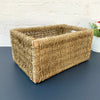 Rectangular Woven Seagrass Hampers Bathroom Kitchen Wicker Basket Storage Gift