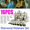 Diamond Holesaw set Holes Saw Drill Bit Cutter Tile Glass Marble Ceramic 16PCS