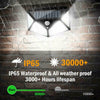 4X 100LED Solar Power PIR Motion Sensor Wall Lights Outdoor Garden Security Lamp