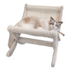 Plush Raised Cat Sofa Chair Small Dog Puppy Pet Furniture Elevated Comfy Hammock