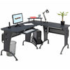 Large Corner Computer Desk with Keyboard Shelf Home Office Piranha Unicorn PC21g