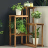 Wooden Outdoor Indoor Pot Plant Stand Display Garden Decor Flower Rack 5 Tiers