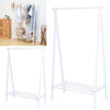 Large Wooden Clothes Rail Rack Garment Dress Hanging Display Stand Storage Shelf
