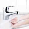 Modern Bathroom Taps Basin Sink Mono Mixer Chrome Cloakroom Tap with 2 Hoses