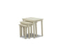 Nest of 3 Tables Nesting Coffee Side Table Wooden White Pine Space Saving Table