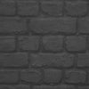 GREY CHARCOAL WHITE SILVER BRICK WALL WALLPAPER - RUSTIC MOROCCAN METALLIC STONE