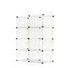 6/8 Cube Wire Grid Storage Shelf Rack DIY Bookcase Display Cabinet Shelving Unit