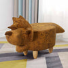 Animal Footstools Upholstered Ottoman Cushion Padded Seat Rest Stool Pouffe Gift
