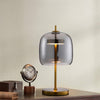 LED Glass Table Lamp Study Office Desk Lighting Bedside Lampshade Night Light