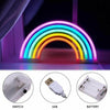 Colourful Rainbow LED Neon Light Stand Wall Bar Lamp Home Nursery Children Room