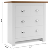 Modern Chest of Drawers Bedside Cabinet Wooden Storage Bedroom Furniture Home