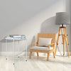 Portable Folding Coffee Side Console Table Round Metal Tray Top Night Stand UK