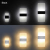 3/6W LED Wall Sconce Light Indoor Acrylic Up Down Lighting Bedroom Corridor Lamp