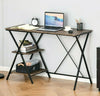 Vintage Industrial Desk Shelves Computer PC Laptop Workstation Writing Gaming