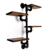 UK Vintage Industrial Pipe Wooden Wall Floating Shelf Storage Shelving Unit GL