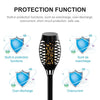 1PC 12 LED Solar Flickering Flame Effect Torch Stake Dancing Garden Light Lamp