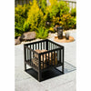 Square Fire Basket BBQ Grill Heater Outdoor Garden Firepit Brazier Patio Outside
