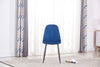Set of 4 Velvet Dining Chairs Side Chair Metal Legs Padded Seat Living Room Home