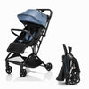 Foldable Baby Stroller Pushchair Pram Toddler Buggy Adjustable Backrest Footrest