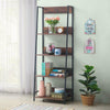 Abbey Rustic Industrial Retro Ladder Bookcase Desk Shelving Shelf Unit 4 Tier