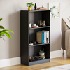 Cambridge 3 Tier Medium Bookcase Display Shelving Storage Unit Wood Stand Black