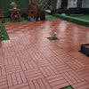 11x Composite Decking Boards WPC Garden Interlocking Tiles Balcony Patio Floor
