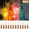 12PCS 10LED Wine Bottle Fairy String Lights Battery Cork Shaped Wedding Party