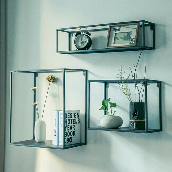 Metal cube 2024 display shelves