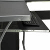 L-Shape Corner Gaming Desk Computer PC Workstation Writing Switch Table Black-Z