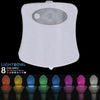 LED Toilet Seat Bowl Night Lights Automatic PIR Motion Sensor 8 Colours Changing