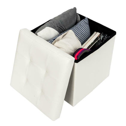 Ottoman Storage Toy Box Foot Stools 1 Seater Bench Seat 38*38*38cm UK