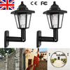 2X SUPER BRIGHT SOLAR POWERED DOOR FENCE WALL LIGHTS LED OUTDOOR GARDEN LIGHTING