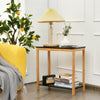 2-Tier Console Table Sofa Side Table Narrow End Table Hall Desk Storage Shelf
