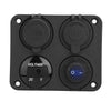 4 Gang ON-OFF Toggle Switch Panel 2 USB 12V Fit Marine Truck Camper Cars Boat UK