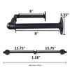 Industrial Iron Pipe Pipework clothes coat rail storage wall mounted 80CM
