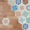 10 Pcs Hexagon Self Adhesive Bathroom Kitchen Wall Floor Tile Sticker Home Decor