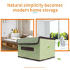 Foldable Storage Boxes With Lid Canvas Folding Basket Fabric Clothes Organizer
