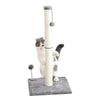 Cat Scratching Post Claw Scratcher with Sisal Rope and Teaser Ball for Pet UK