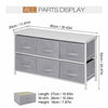 5|6|8 Draws Fabric Chest of Drawer Bedroom Furniture Hallway Storage Metal Frame