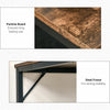 Modern Black Writing Desk Drawer Metal Office Computer PC Laptop Table Storage