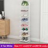 8 Tier Shoe Storage Organiser Shelf Rack Cabinet White Stand Iron Footwear Unit