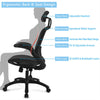 High Back Mesh Office Chair Ergonomic Swivel Chair Adjustable Headrest Armrest