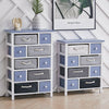 4/5 Tier Wooden Sideboard Cabinet Storage Unit Bedside Table Drawers Furniture