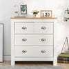 Wood Multi Storage Unit Cabinet Sideboard Cupboard Drawers Chest White/Grey