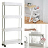 Slide Out Kitchen Storage Rack Bathroom Slim Organiser Basket Shelves on Wheels