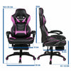 Executive Racing Gaming Chair Swivel Office Ergonomic Computer Recliner Purple